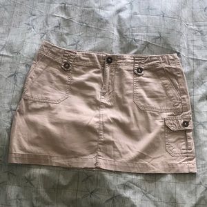 Buckle mini skirt